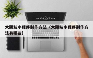 伊春大颗粒小程序制作方法（大颗粒小程序制作方法有哪些）